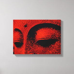 Canvas Red Buddha