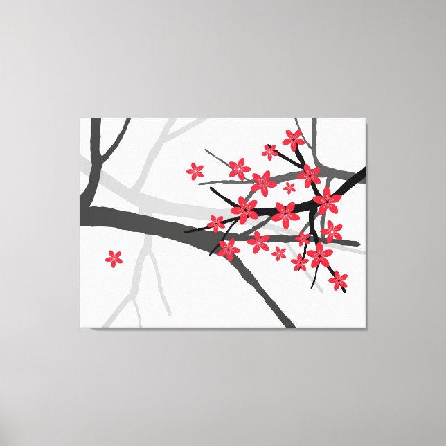 Canvas Red Sakura (Frente)