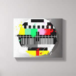 Canvas retros da tevê do grunge