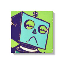 Canvas Sad Robot