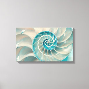 Canvas - Sequência de Fibonacci na Vida Natural d