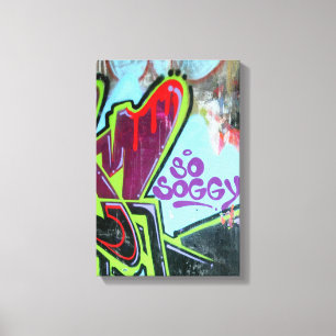 canvas tão empapado dos grafites