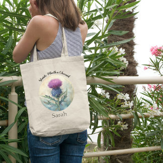 Canvas Thistle Tote Bags, Escócia Bolsa