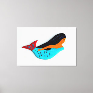 canvas triguenhas da sereia da natação