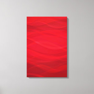 Canvas triptys abstrato gráfico de ondas vermelhas