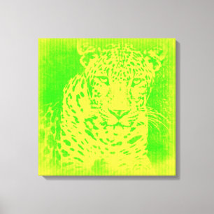 Canvas verde Leopardo-Vintage