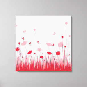 Canvas vermelhas das papoilas