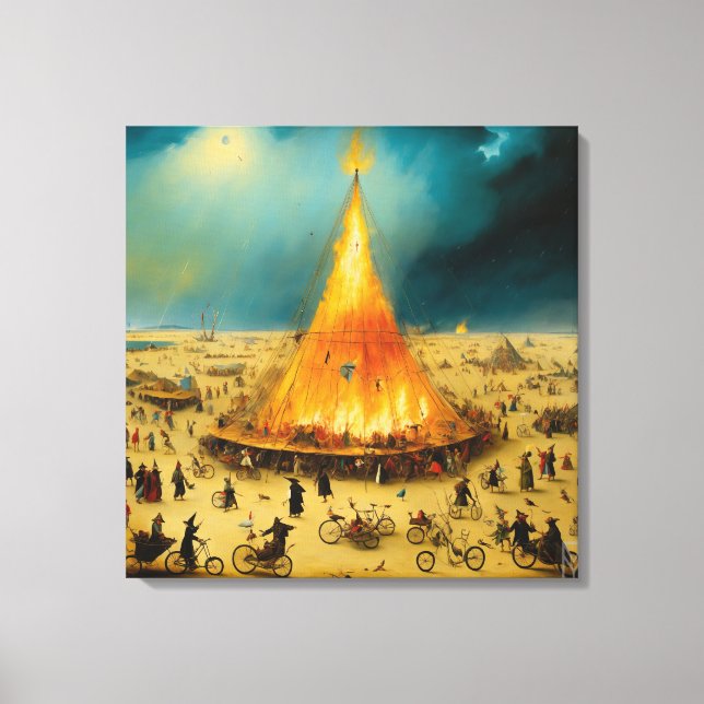 Canvas Visionary Storm at Burning Man (Frente)