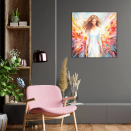 Canvas Wall Art Bright Abstrato Angel