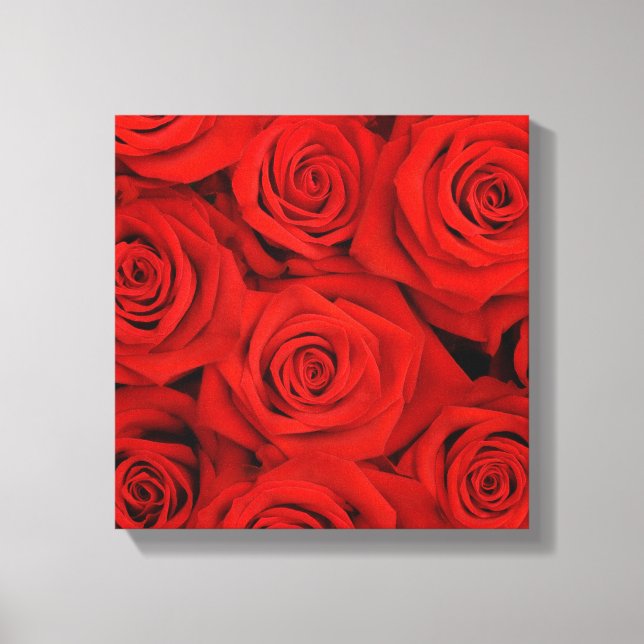 Canvas Wall Art-Rosa vermelha (Frente)