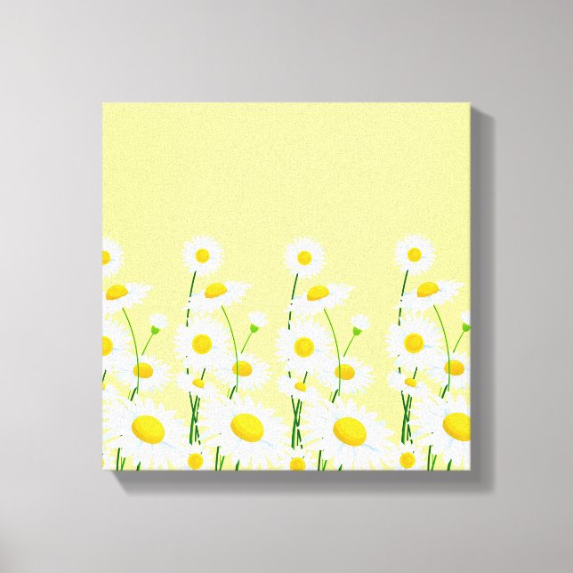 Canvas Wall Art-White Daisies (Frente)