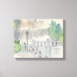 Canvas "Watercolor Sketch/Chateau of Blois