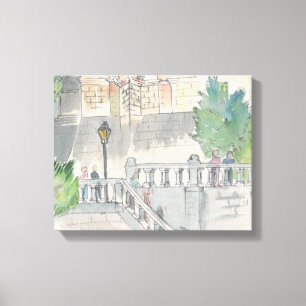 Canvas "Watercolor Sketch/Chateau of Blois