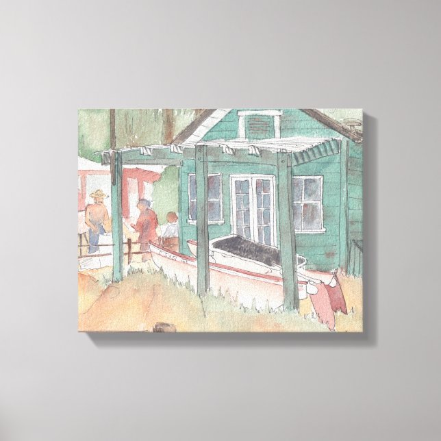 Canvas "Watercolor Sketch/Crystal Cove" (Frente)