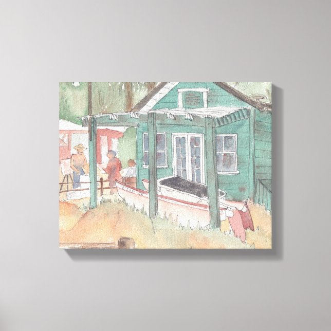 Canvas "Watercolor Sketch/Crystal Cove" (Frente)