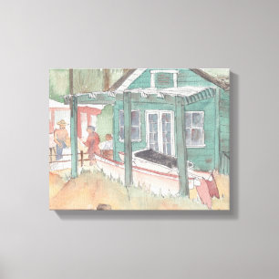 Canvas "Watercolor Sketch/Crystal Cove"