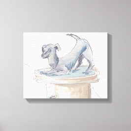 Canvas "Watercolor Sketch/Dog London"