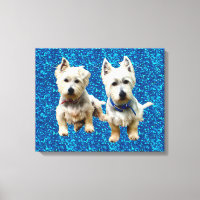 Canvas Westies Wall.