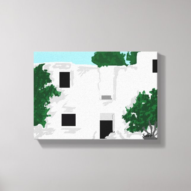 Canvas Wrap /Paleokastro - Grécia de mosteiro (Frente)