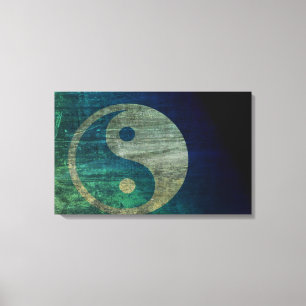 Canvas Yin Yang Azul