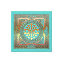 canvas yoga manala chakra - símbolo de ouro turque