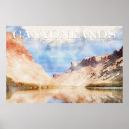 Canyonlands National Park Poster, Utah Impressão