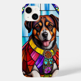 Cão Adornado com Colar Colorido