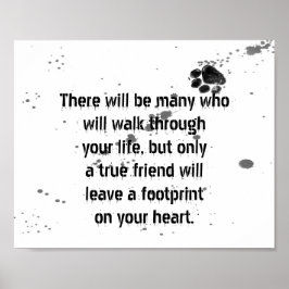 cão amante aspas design de impressão poster