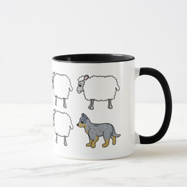 Cão australiano do gado que reune a caneca dos (Direita)