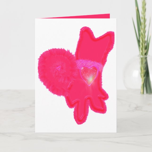 Cão bonito Tu B'Av ט ״ ו ב א ב cartão (Frente)