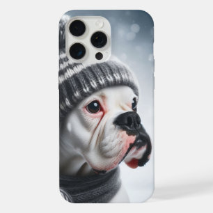 Cão Boxer no Inverno