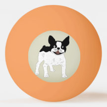 CÃO BULDOGUE FRANCÊS Bola de Pingue-Pongue