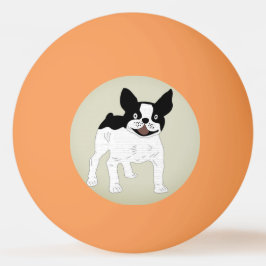 CÃO BULDOGUE FRANCÊS Bola de Pingue-Pongue