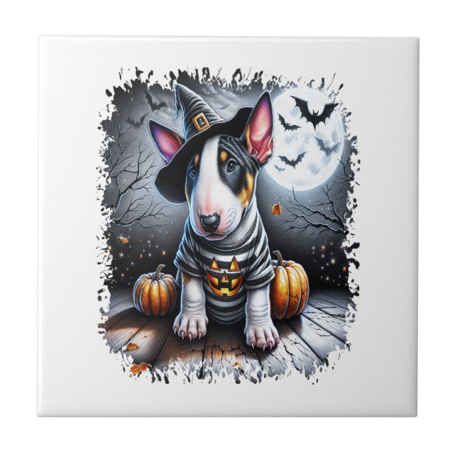 Cão Bull Terrier Halloween (Frente)