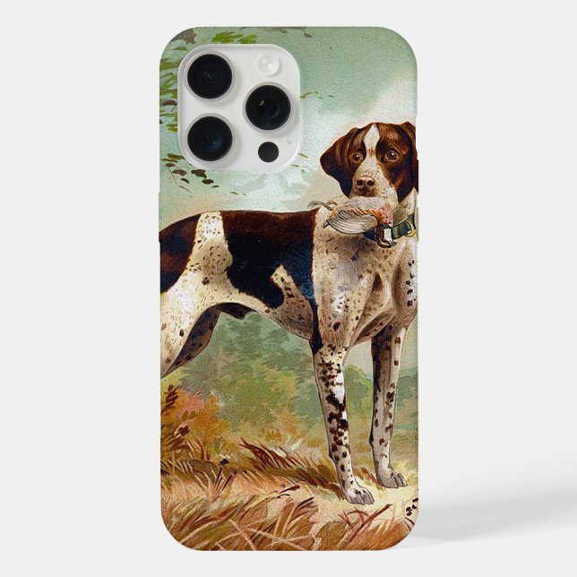 Cão caçador com pássaro na boca (Verso)