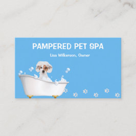 Cão Cachorro Cortado Na Tubagem Cartão de visita