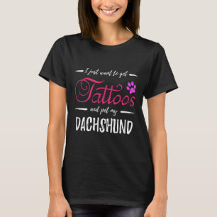 Cão Cachorro Tatuagem Por Lover Camisa Engraçada C