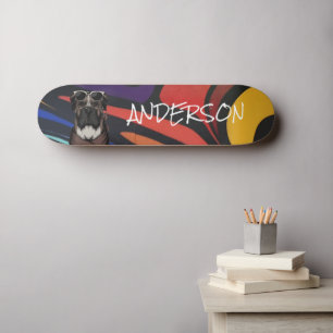 Cão da família de Grafites personalizados do skate