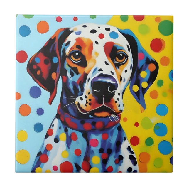 Cão Dalmaciano de pop Art (Frente)