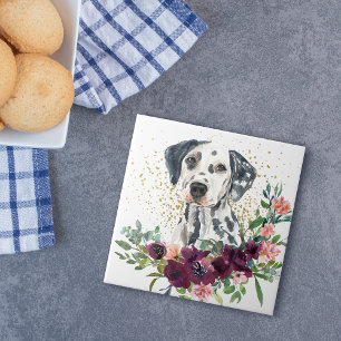 Cão Dalmaciano do Buquê Floral Crimson