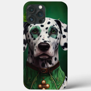 Cão Dálmata vestido para o Dia de São Patrício