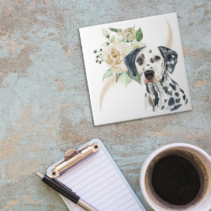 Cão Dalmático, Buquê de Rosa Branco
