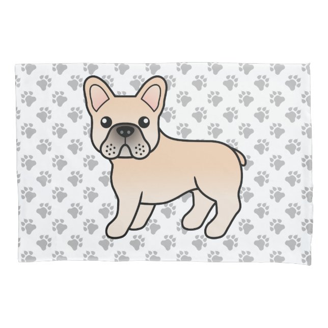 Cão-de-Cartoon de Cream-Bulldog (Frente)