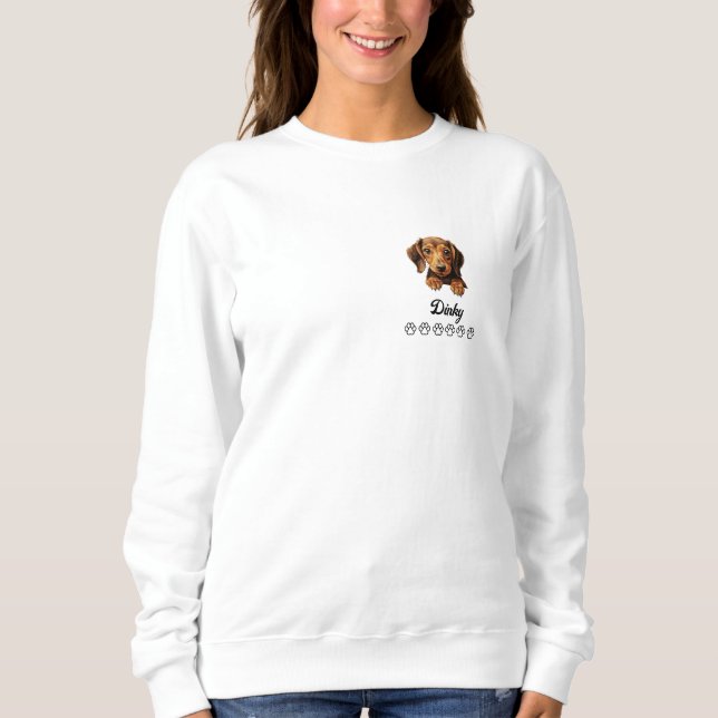Cão de Dachshund - Camiseta Personalizada (Frente)