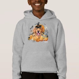 Cão de Dia das Bruxas do Retirador de Ouros Bonito