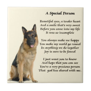 Cão de german shepherd - poema especial da pessoa