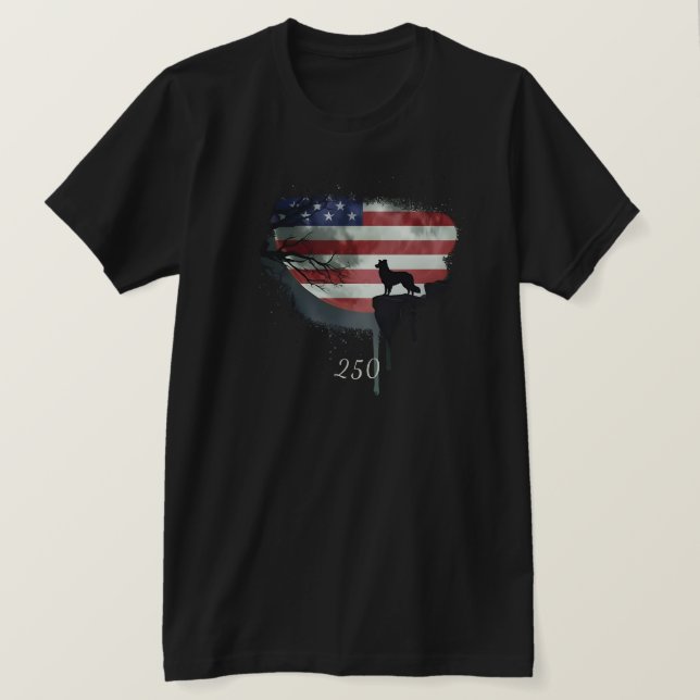 Cão de Guarda Americano - Camiseta Border Collie (Frente do Design)