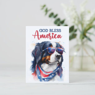 Cão de Montanha Bernês, Deus Abençoe Cartão Postal
