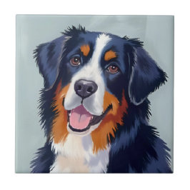 Cão de Montanha Bernês | Pintura em Aquarela