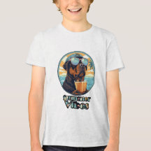Cão de Vibrações de Verão – Camiseta de Roupa de P